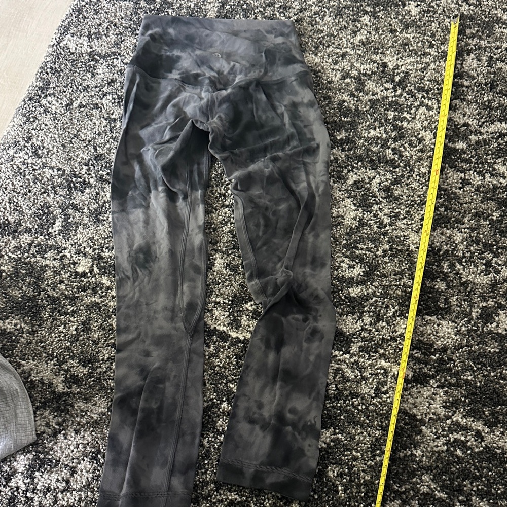 lululemon athletica Black Tie-Dye Leggings